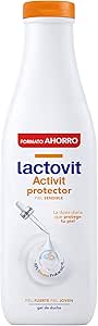Lactovit - Activit Protective Shower Gel, Cares for the Microbiome, Hydrates, Nourishes and Protects, Strong and Young Skin, Creamy Texture, with Biome Prolactic10 and Lactobacillus F, for Sensitive