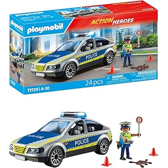 PLAYMOBIL | Action Heroes | Persecución con camioneta policial | Juguete policial con Luces y Sonidos | Juguete de Aventuras Lleno de acción | para Mayores de 4 años | 71875