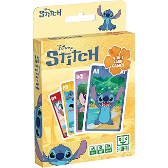 Mattel Games UNO Disney Lilo & Stitch, Juego de cartas con regla especial Ohana, inspirado en los personajes de la película, Juego de mesa familiar, juguete regalo para niños y niñas +7 años, JCC10