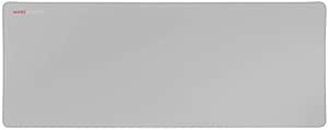 Mars Gaming MMPXL, Gaming Mat XL 800 x 360 mm, Nanotextile Surface, Non-Slip Rubber, Reinforced Edges, Flexible and Resistant, Suitable for Optical and Laser Mouse, Silver White