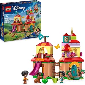 LEGO | Disney Mini Charm House Toy with Micro Family Dolls Madrigal: Mirabel and Antonio, Capibara Figure and Accessories Inc. Key - Gift for 5+ Year Old Girls 43261