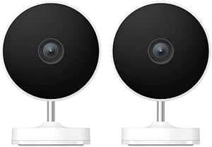 Xiaomi Outdoor Camera AW200 Outdoor Camera with 1080p Resolution, IP65, Motion Detection, Time-Lapse Photography, White (ES Version + 3 Year Warranty) (Pack of 2)