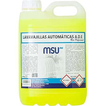 Asevi Lavavajillas Líquido Ultra Profesional - Detergente Lavaplatos Manual Ultraconcentrado - Gran Poder Desengrasante - Suave con la Piel - Máxima Eficacia y Rendimiento - 5 Litros