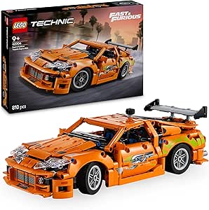 LEGO Technic Fast and Furious Toyota Supra MK4 Model Kit Sports Car Toy with 6 Cylinder Engine, Gift for Boys and Girls 9 Years Old and Over and Motor Fans 42204