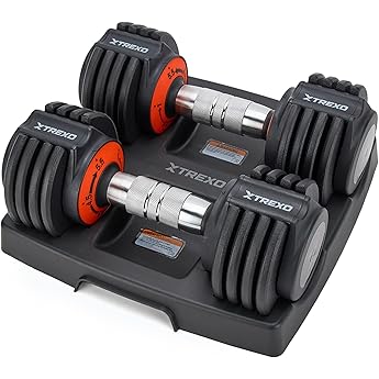 JUPPLIES Mancuerna Ajustable Hasta 24 kg – Pesas Regulables 15 Niveles 2–24 kg con Ajuste Rápido, Bloqueo de Seguridad y Base Antideslizante, Ideal para Entrenamiento en Casa o Gimnasio