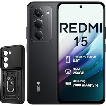 XIAOMI REDMI 15 - Smartphone de 6+128GB, Cámara Dual de 50MP con AI, Pantalla inmersiva de 6,9” FHD+, Snapdragon 685, Carga rápida de 33W, Cargador no Incluido, Gris (Versión ES)