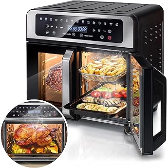 Breville Freidora de aire Halo Flexi | Horno con freidora de aire doble digital | 11 L Air Fryer: +10 raciones | Fríehorneaasa y calienta | 2400 W | Negro [VDF130X]