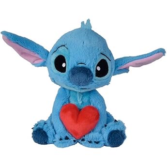 Simba Peluche Disney Doorables Stitch 25 cm con Ojos Brillantes y diseño Adorable, Ultra Suave y Apto Desde los Primeros Meses de Vida - Peluche Coleccionable (6315870552)
