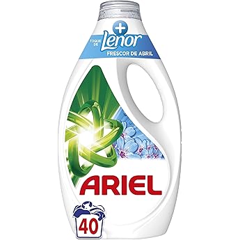 Ariel Detergente Lavadora Liquido 100 Lavados, Jabon Brisa Marina Y Jazmín, Edición Limitada Costa Mediterránea
