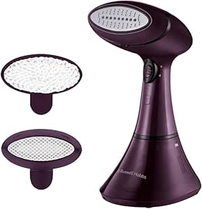 Russell Hobbs Dampfglätter [2 colours: 32 g/min + 20 g/min] Colour Control (1800 W, Schnellaufheizend, Keramiksohle, Incl. 2 Cases: Fine Fabric & Polysteröbel) Reisebügeleisen 27410-566