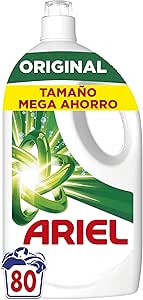 Ariel Liquid Washing Machine Detergent 80 Washes, Original, Soap Improved Cleaning in Colder Cycles with Exclusive Cold Cleaning Technology