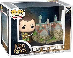 Funko POP! Town: Lord Of The Rings S8 - Elrond & Rivendell - el Señor de los Anillos - Figura de Vinilo Coleccionable - Idea de Regalo - Mercancia Oficial - Juguetes para Niños y Adultos