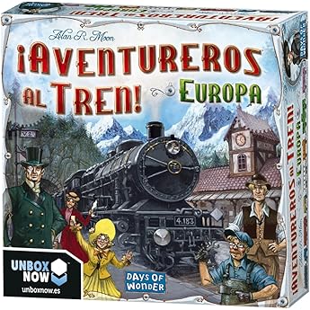 Days of Wonder | ¡Aventureros al Tren! | Juego de Estrategia de Trenes para Adultos y Familias | A Partir de 8 Años | De 2 a 5 Jugadores | 30-60 Minutos por Partida | Español