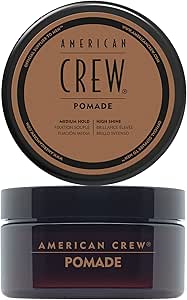 American Crew - Pomade, Wax for Men, High Fixation, Strong and Durable, Provides Definition and Shine, Flexible Finish, For Hair of Any Length
