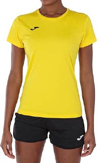 Joma Women's Short Sleeve Sports Shirt, 6XS – 3XL – Keeps the Contact with the Body Dry, Ideal for Running or Gym – Combi