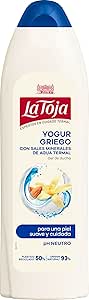 La Toja Greek Yoghurt Shower Gel for Cared Skin, Gentle Almond Scent, Care and Softness, 600 ml