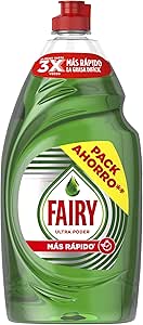 Fairy Ultra Poder Original Líquido Lavavajillas 900ML Fórmula Efectiva Que Deja Los Platos Relucientes, Impresionante Poder Antigrasa