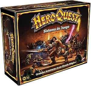 Avalon Hill - Sistema de juego HeroQuest - Juego de aventuras en mazmorras para 2 a 5 jugadores a partir de 14 años