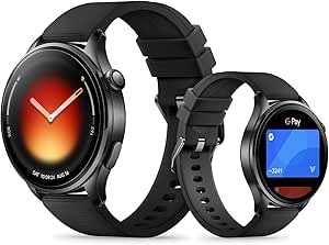 XIAOMI Watch 5 Smartwatch, Google Wear OS, NFC payments, AI with Gemini, 1.54 display, up to 6 days of battery life, GPS and Fitness Tracking, Gesture Control, 47 mm, Bluetooth, Black