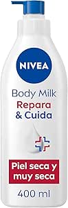 NIVEA Repair & Care Body Milk, Body Moisturizer for Dry & Extra Dry Skin, Moisturizer with 72h Hydration and Intensive Care, 1 x 400ml