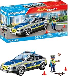 PLAYMOBIL | Action Heroes | Police Patrol | Police Car | Toy Car | Toy for Boys and Girls Ages 4 | 71729