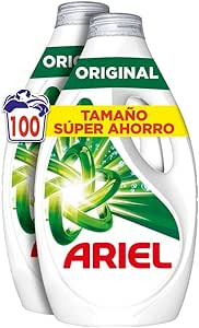 Ariel Liquid Washing Machine Detergent 100 Washes, Original, Soap Improved Cleaning in Colder Cycles with Exclusive Cold Cleaning Technology