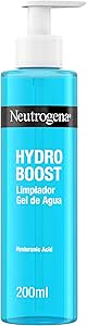 Neutrogena Hydro Boost Water Gel Cleanser (1 x 200ml) Facial Cleansing Gel for Removing Makeup and Dirt, Moisturizing Soap with Hyaluronic Acid
