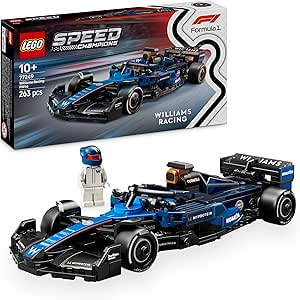 LEGO Speed Champions Williams Racing FW46 F1 Formula 1 Toy Vehicle and 1 Pilot Minifigure to Collect, Gift for Boys and Girls Ages 10 and Up 77249