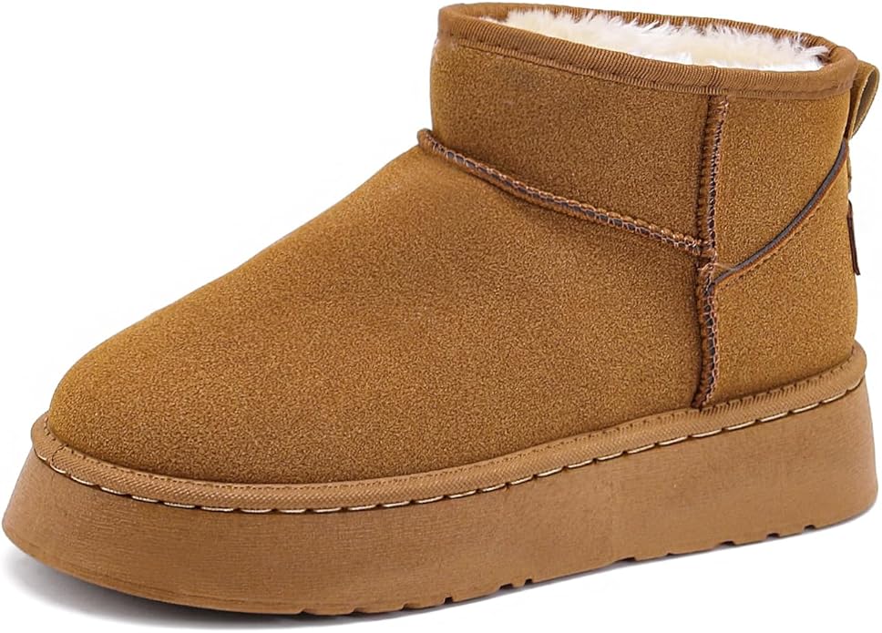 Botas Mujer Invierno Con Peluche Forro Nieve Impermeable Antideslizante Con Pelo De Estar Por Casa Interior Exterior Botines