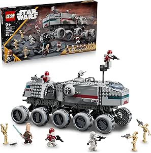 LEGO Star Wars 75413 Juggernaut of the Republic Building Toy with 3 Droids Figures and 5 Minifigures inc. Ki-Adi-Mundi with Laser Sword - Gift for Children 9+ Years of Clone Wars