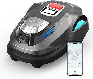 (2026 Upgrade) YARDCARE N1600 Pro Robot cortacésped sin Cable perimetral, Recomendado para 1600 m² – con RTK & visión, Corte en U, gestión multizona, Control Mediante App y evitación de obstáculos
