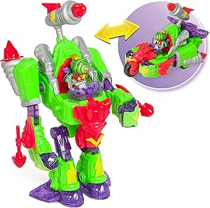 SUPERTHINGS Turbo Warrior Speed Transforming Robot Transforming into a Car Includes 1 Turbo Warrior, 1 Exclusive Accessory and 1 Exclusive SuperThing