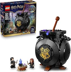 LEGO Harry Potter Cauldron: Classroom of Secret Potions - Bedroom Decor - Collectible Toy - Patronus, Hermione and Snape Minifigures - Gift for 10+ Year Old Girls and Boys - 76464