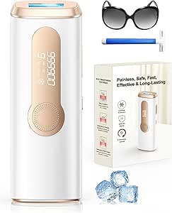 Haarlosy IPL Laser Epilator with Cooling, Innovative 3 in 1 Function, 9 Energy Levels, 999,900 Flashes, Painless Pulsed Light Epilator for the Whole Body, GLY06
