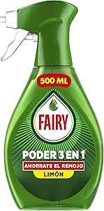 Fairy Power Without Soaking Lemon Spray, Tableware and Cooking, Anti-Grease, 500 ml