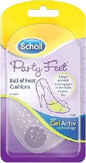 Scholl Party Feet Plantar Pads with Gel Activ Technology, Cushioning And Protection Of The Insole, Pillows, Mauve, 2 Count