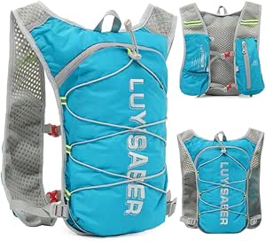 Flintronic Chaleco Hidratacion Trail Running Mujer Hombre, Ligero Chaleco de Hidratación Ultraligero, Mochila Hidratacion, para Bici Running, Ligero Deportes