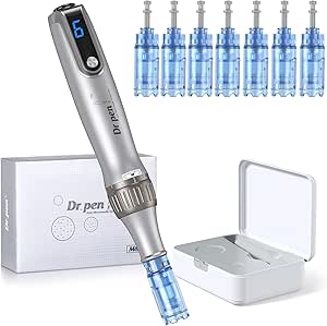 M8S Micrometric Pen, Dr. Pen Ultima M8S Professional Electric Micrometric Pen with 7 Types of Replacement Cartridges for Face, Body, Hair Growth, Skin Care (M8S)