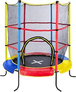 Ultrasport Jumper Cama Elástica para Niños Exterior y Interior 140 cm hasta 50 kg con Red de Seguridad, Acolchado, Kit de Montaje I Trampolines para Niños