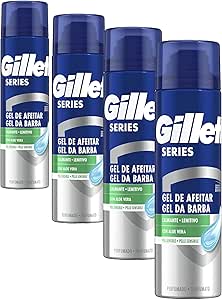 Gillette Series Soothing Shaving Gel With Aloe Vera, For Men Razor 200ml (Pack of 4)