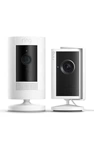 Ring Pack Seguridad: Videotimbre (Última Gen.) Retinal 2K y Zoom 6x + Cámara Exterior Batería (Stick Up Cam) 1080p | Sin Cables | Alexa | 30 días de prueba gratuita del Plan de Suscripción Ring