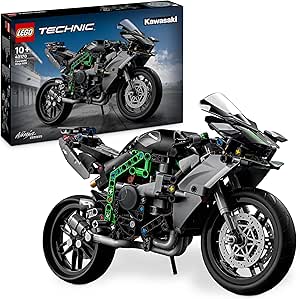 LEGO Technic Moto Kawasaki Ninja H2R Construction Toy, Vehicle Collectible Scale Model Kit, Gift for Boys and Girls Ages 10 and Over 42170