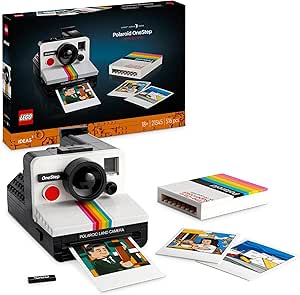 LEGO Ideas Cámara Polaroid OneStep SX-70, Regalo Vintage de Navidad y Reyes Magos para Preja, Hombres, Mujeres y Fotógrafos, Kit de Manualidades y Maqueta para Adultos Coleccionistas 21345