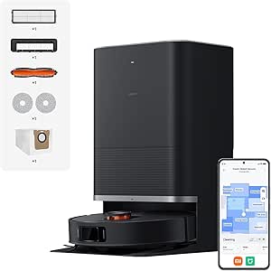 XIAOMI Robot Vacuum X20 MAX with All-in-One Station: Automatic emptying, High Temperature Washing and Fast Drying. 8000Pa, Extendable Arm, Anti-Tangle Brush, LDS Navigation and App Control.