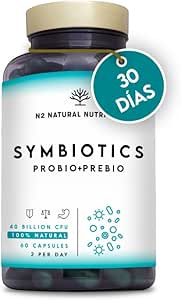 Probiotics and Intestinal Prebiotics. 60 Capsules 40 Billion Probiotic Bacteria. Probiotics Maintenance Intestinal Flora, Gastrointestinal Disorders. CE. N2 Natural Nutrition