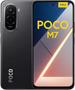 XIAOMI POCO M7 - 8+256GB Smartphone, 50MP Dual Camera with AI, 6.9 FHD+ Immersive Screen, Snapdragon 685, 33W Quick Charge and 18W Reversible, Charger Not Included, Black (ES Version)