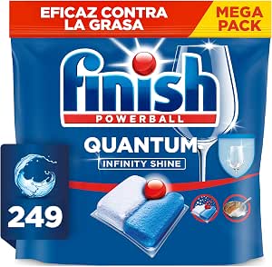 Finish Quantum Infinity Shine Dishwasher Tablets 249 Capsules for Deep Cleaning and Brilliant Dinnerware