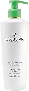 Collistar Deep Hydration Fluid, Moisturizing Body Cream up to 72 h, Strengthens the Skin Barrier, Light Texture, Suitable for All Skin Types, 400 ml