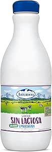 Central Lechera Asturiana Semi-skimmed Lactose Free Milk - Pack of 6 x 1500 ml - Total: 9000 ml