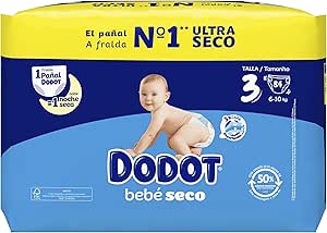 Dodot Baby-Dry Diapers, Size 3 (6-10 kg), 84 Nappies, One Night Up To 100% Leak Free